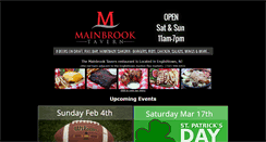 Desktop Screenshot of mainbrooktavern.com