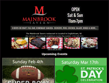 Tablet Screenshot of mainbrooktavern.com